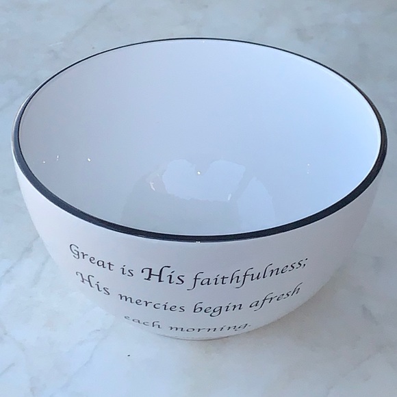 COVENTRY DAILY BLESSINGS BOWL LAMENTATIONS 3:23 NEW PORCELAIN 9 INCH - Picture 4 of 7